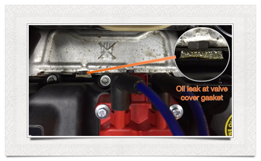 Oil leak at valve cover gasket